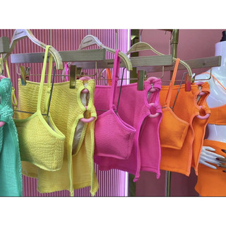 Bộ đồ bơi nữ Cnady Color Split Cover Bộ đồ bơi Bikini ba mảnh