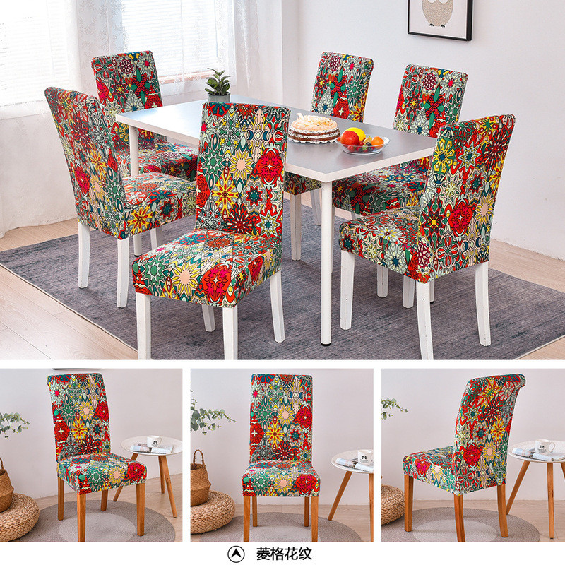 Co Giãn Phòng Ăn Bọc Ghế Họa Tiết Hoa Ghế Slipcover Co Giãn Dày Jacquard Nhà Bếp Vỏ Bọc Trượt Cho Ăn Nhà Bếp Khách Sạn Tiệc Cưới