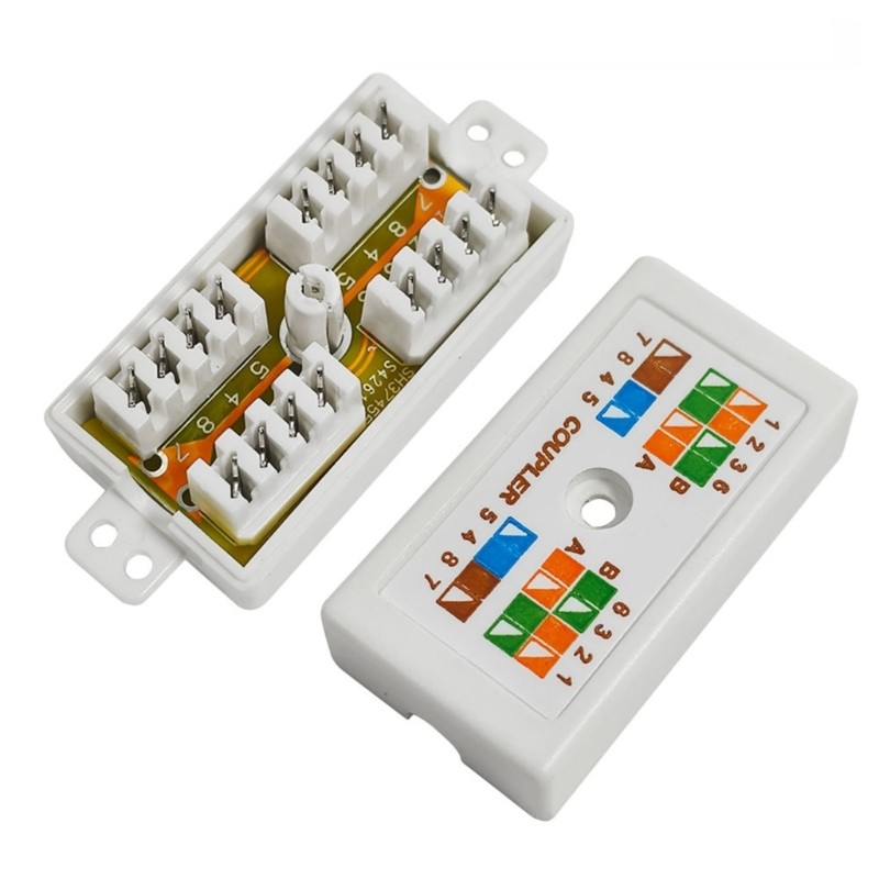 IOR Cat6 Hộp nối RJ45 Mối nối Đầu nối loại đục lỗ không được che chắn cho phụ kiện cáp Ethernet Cat6