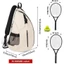ESSENCEH Pickleball Vợt Ba lô, Túi đựng vợt Tennis dung tích lớn có thể đảo ngược, Dây kéo chắc chắn bền bỉ Túi mái chèo Pickleball Thiết bị tập thể dục