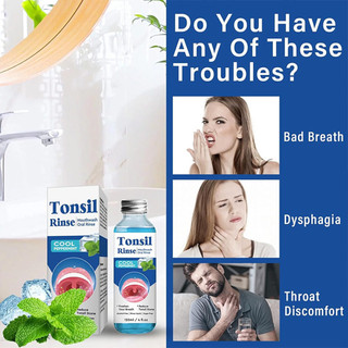 Tonsil Stone Rinse Natural Gentle Relief Anti-Bad Breath Travel-Friendly Dissolver