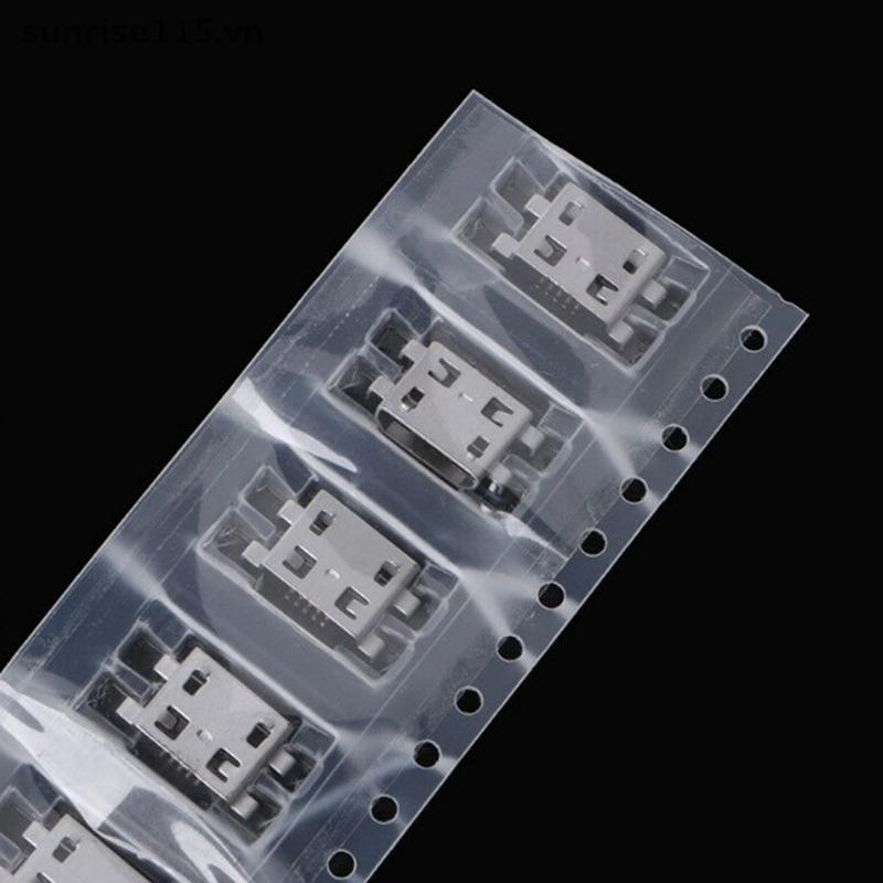 Srvn 10 Chiếc Loại B micro usb 5 pin Nữ Sạc Gắn Kết Cắm Cổng Kết Nối Ổ Cắm.