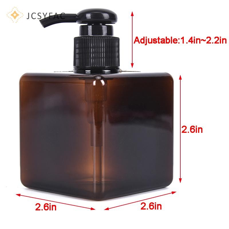 Jcsyfac 250ml Lotion Chai Nhựa Vuông Rỗng Dầu Gội Rửa Mặt Chai Mới