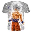 Blue WuKong Summer Short Sleeve Dragon Ball Z T-Shirt Goku and Vegeta for Children
