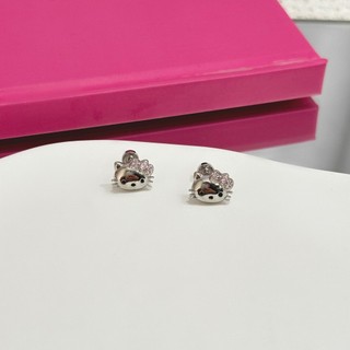 Sách nhỏ màu đỏ 316L đồng mạ vàng bằng thép Titan Mèo Bông tai Trang sức phong cách thiếu nữ dễ thương Mèo Bông tai đinh xương