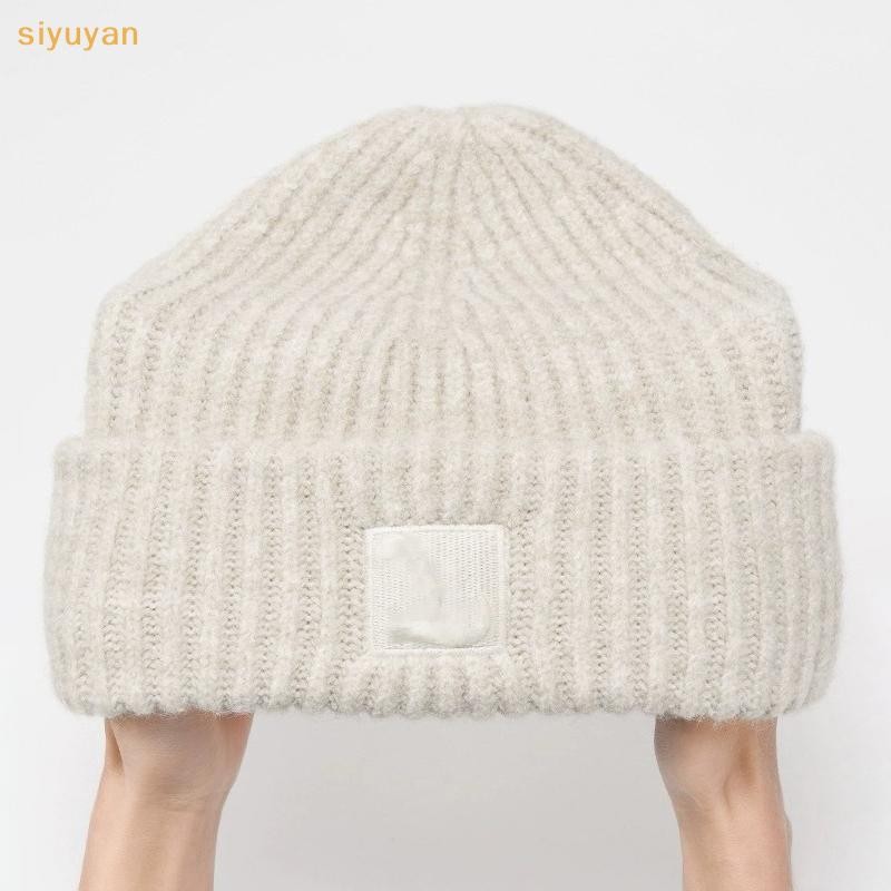 Siyuyan Mũ Ấm Áp Thời Trang Thu Đông Beanies Màu Trơn Đa Năng Hàng Ngày Mũ Dành Cho Nữ Bé Gái Đơn Giản Ngoài Trời Mũ Ấm Quà Tặng VN