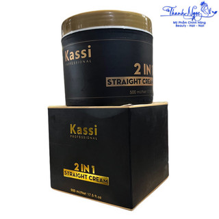 Thuốc Duỗi Tóc Kassi 2 in 1 Straight Cream 500ml (Không cần kem dập) ( TN )