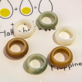 Nhẫn chạy bộ gốc bồ đề trắng, xu hướng quốc gia, vòng tay bồ đề tự nhiên, nhẫn tròn retro, trang sức DIY, vòng cổ, nhẫn trang trí