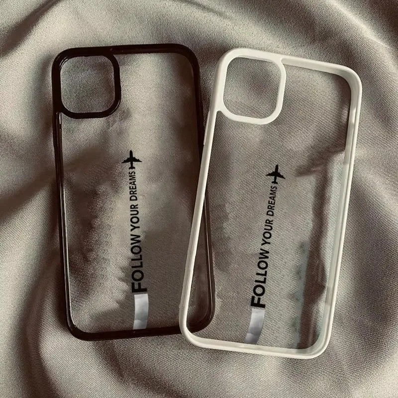 Dành Cho Samsung A35 A15 A55 A06 A16 A54 A05 A05S A12 A52 A34 5G A32 Theo Dõi Giấc Mơ Của Bạn Acrylic Cứng Trong Suốt Silicon Chống Sốc
