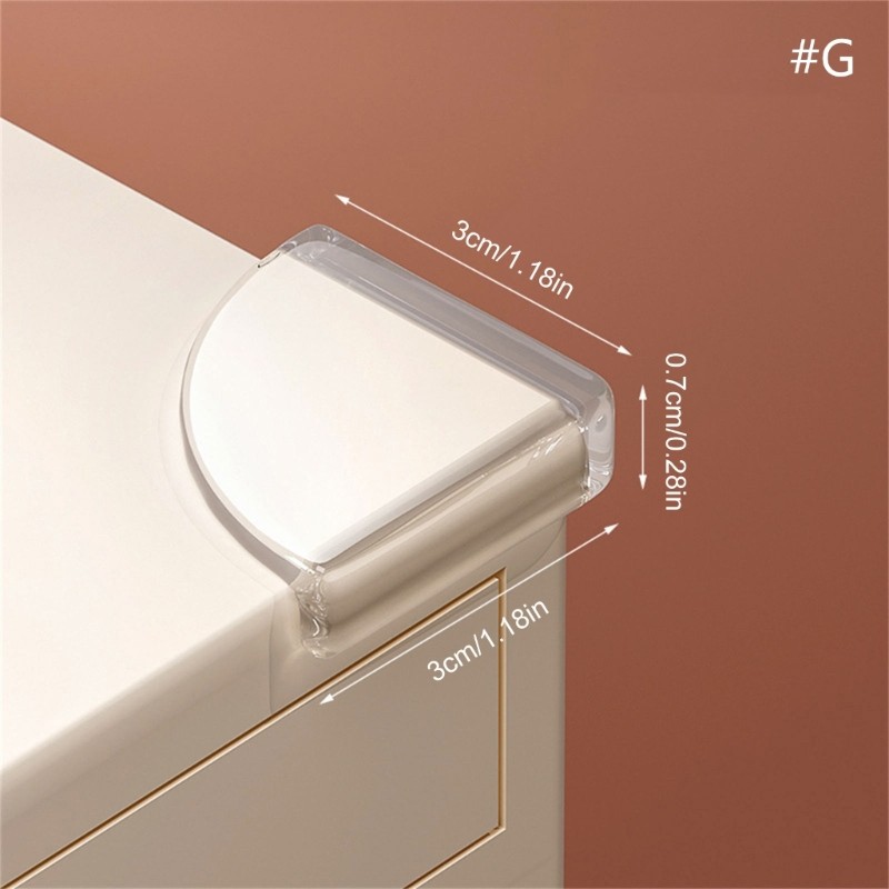 Jenniferab Gói 10 Miếng Bảo Vệ Góc Trong Suốt Cho Bé Cản An Toàn Nội Thất Ốp Lưng An Toàn Tủ Bảo Vệ Góc Cho