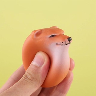 INENK Đồ chơi Squishy Fidget, Đồ chơi trứng chó phục hồi chậm Shiba Inu PU, Trứng chó Shibako sáng tạo Hình dạng thực tế Đồ chơi giảm căng thẳng cho trẻ em