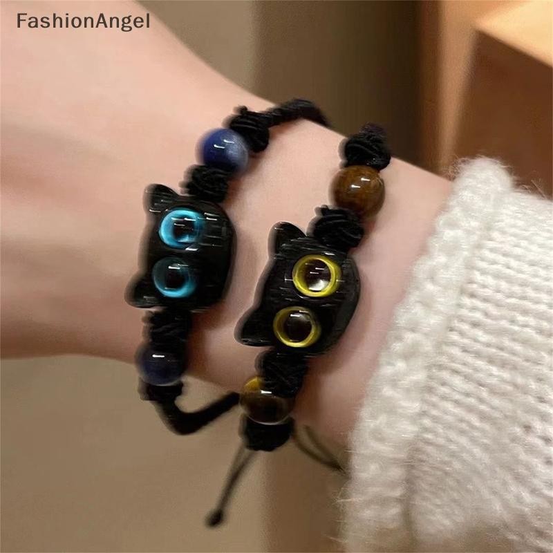 FashionAngel Dễ Thương Đen Đính Hạt Vòng Tay Dành Cho Nữ Hạt Đen Trắng Hoạt Hình Động Vật Cặp Đôi Vòng Tay Trang Sức Hợp Thời Trang Người Yêu Quà Tặng VN