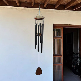 6 Tubes Wind Chimes Large Deep Tone Chapel Bells Outdoor Garden Decor