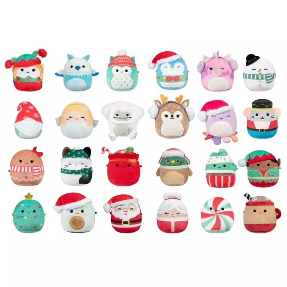 Squishmallows Year Advent Calendar Micromallows 2.5~3cm 24 Day Holiday Toy