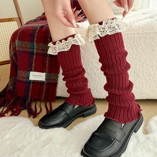 Giày hâm nóng chân ASDFGER, Giày giữ ấm chân Lolita Y2K Hàn Quốc, Mùa thu đông dáng rộng đan ấm áp Bông tai Kẹp giày Nhật Bản dành cho nữ và bé gái