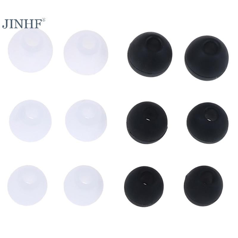 Jinhf 6 Cặp / 2 * (S + M + L) Miếng đệm tai bằng cao su silicon Tai nghe nhét tai đa năng Tai nghe nhét tai thay thế Tai nghe nhét tai Đệm HOT