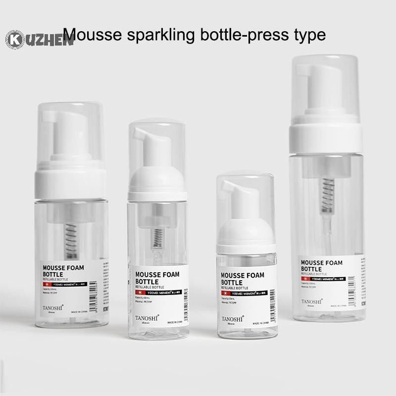 Kuzhen Bọt Bơm Chai Du Lịch Tạo Bọt Hộp Đựng Xà Phòng Tay Lash Sữa Rửa Mặt Dầu Gội Mousse Bơm Có Thể Đổ Lại Hộp Đựng HOT
