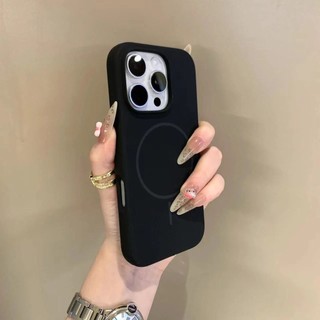 Ốp điện thoại di động từ tính silicon lỏng mới cho iPhone16 Pro Max 15 14 13 12 11 Pro Max Vỏ bảo vệ camera chống sốc Vỏ mềm chống rơi