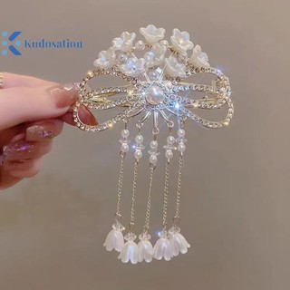 Kudosation Rỗng Ra Nơ Kẹp Tóc Cho Nữ Pha Lê Hoa sel Vuốt Tóc Bé Gái Thời Trang Thanh Lịch Sáng Bóng Barrettes Phụ Kiện Tóc