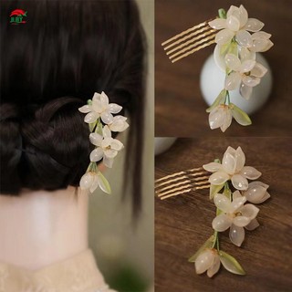 Lược Tóc Cô Dâu Trang Trí Hoa Hanfu Quần Áo Phù Hợp Với Hoa Lược Tóc Đa Năng Cho Tạo Kiểu Tóc Trang Trí