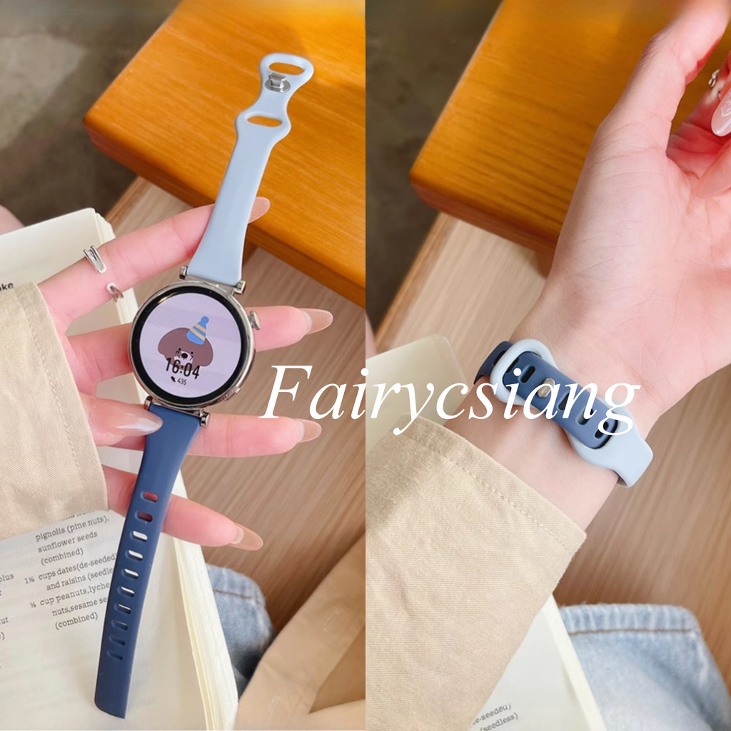 Dây đeo silicon mỏng 18mm 20mm 22mm cho Samsung Galaxy Watch 7 FE 6 5 4 44 40mm 6Classic 43 / 47mm GearS3 Vòng đeo tay