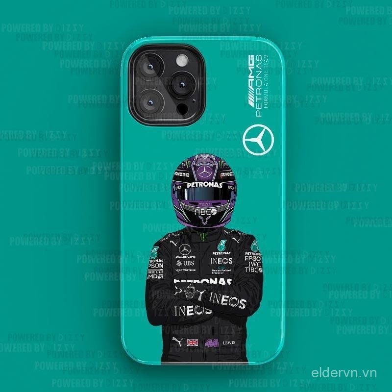 Hàng hóa kỷ niệm 44 năm Hamilton QYJS, Ốp điện thoại Hamilton tương thích với iPhone 16 15 14 13 ProMax 12 PRO 11 XSMAX XR XS X 14 15 16 PLUS, 2 trong 1, Ốp cứng ROTS