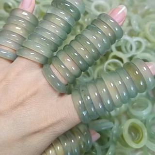 💦[1079 Người Đã Thu Thập] Nhẫn Ngọc Xiu Tự Nhiên Nhẫn Chạy Mực Trắng Đá Xanh Đá Có Sẵn Làm Quà Tặng Cặp Đôi Nhẫn Cảnh