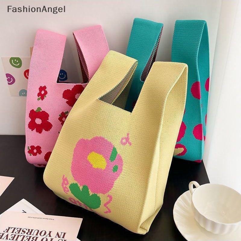 FashionAngel Thời Trang Handmade Đan Túi Xách Nữ Thắt Lưng Cổ Tay Hàn Quốc Túi Tote Thường Ngày Có Thể Tái Sử Dụng Túi Mua Sắm VN
