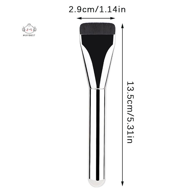 Maybest Bàn chải nền siêu mỏng Bàn chải đường viền mặt nhẹ và mỏng Bàn chải đường viền phẳng Kem nền Bàn chải trang điểm {VN}