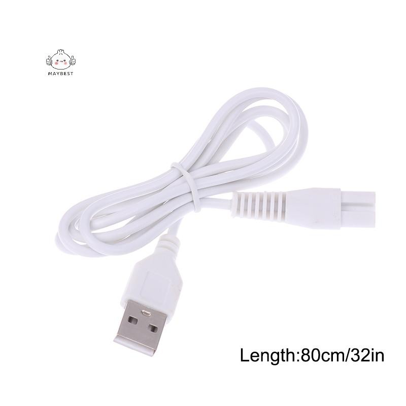 Maybest 1 Chiếc 80cm Cáp Usb Dây Sạc Đồng Đường Lỗ Phù Hợp Với 5v Đèn Pin Máy Cạo Râu Dây Tóc Lỗ Đơn 1.8 {VN}