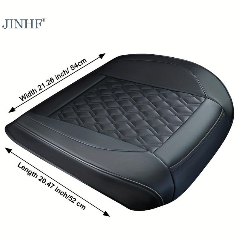 Jinhf Mới Phía Trước Ghế Ô Tô Da PU Ô Tô Đệm Ghế Ô Tô Bảo Vệ Ghế Đa Năng Ghế Ô Tô HOT