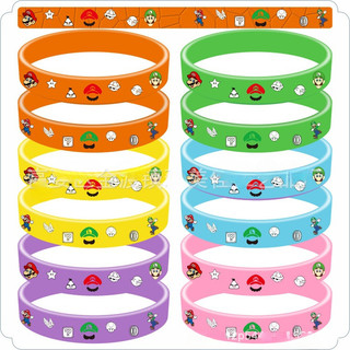 Vòng tay Super Mario Vòng tay silicon bền bỉ Trang trí tiệc sinh nhật Quà tặng Trẻ em Trang trí phù hợp