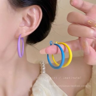 Bông tai vòng đeo chéo đầy màu sắc dành cho kỳ nghỉ bên bờ biển mùa hè dành cho nữ