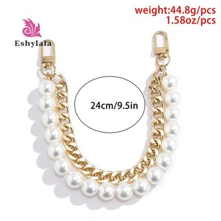 Dây đeo dây chuyền ngọc trai cho túi xách Phụ kiện thời trang cho túi xách Tay cầm Dây chuyền kim loại [MỚI]