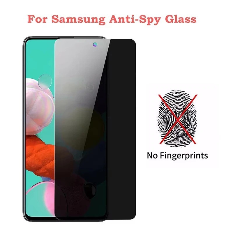 Full Cover Bảo Vệ Màn Hình Riêng Tư Cho Samsung Galaxy Note 10 20 S25 S24 S23 S22 S21 S20 S10e S10 Ultra Plsu FE 5G Lite Edge Chống Gián Điệp Phim Kính Cường Lực Trong Suốt Chống Thấm Nước