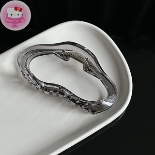 Ánh Trăng 1 Chiếc Đám Mây Thanh Lịch Rỗng Ra Vuốt Tóc Kẹp Nữ Bé Gái Thạch Acrylic Kẹp Tóc Nhựa Kẹp Tóc Barrettes Phụ Kiện Tóc EN