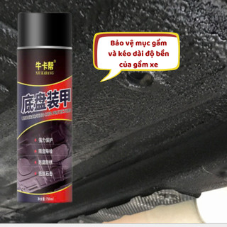 Sơn Phủ Gầm Cao Su Non Sơn Xịt Gầm Xe Ô Tô Chống Ồn Rỉ Sét Xịt Tay Khung Gầm Xe Hơi 750ml NGÓI HOME - SG01