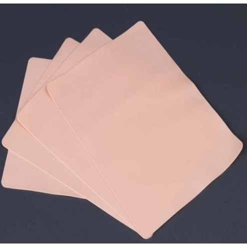 Da giả tâp phun xăm size A5 trắng cứng chuyên Hairtsroke kéo sợi pxtm