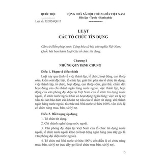 Sách - Luật Các Tổ Chức Tín Dụng Năm 2024 (sửa đổi, bổ sung năm 2024,2025) - ndbooks