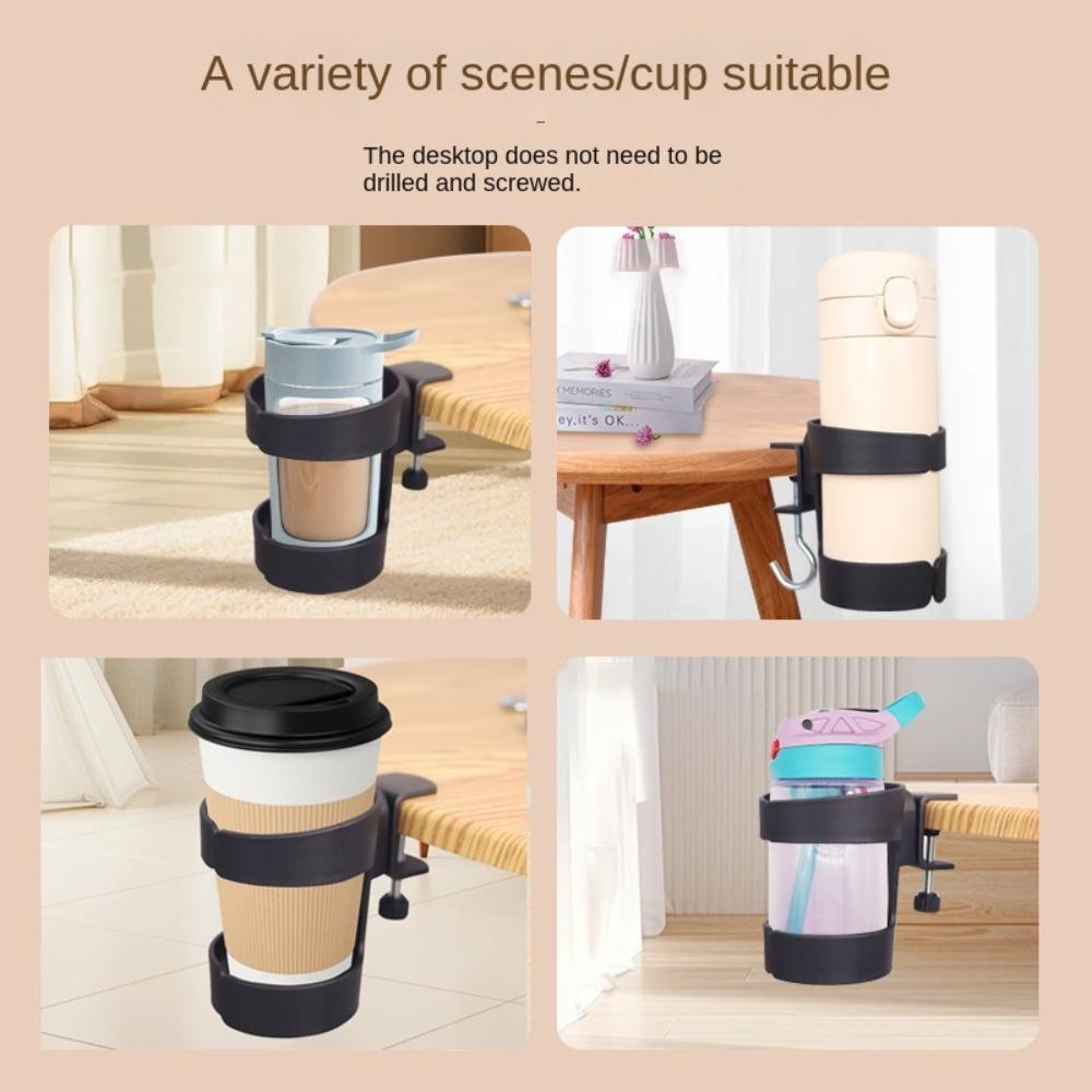 Giá đỡ cốc để bàn HAPPYNOOK, Giá đựng cốc nhựa di động, Bàn chống tràn đa chức năng Giá để đồ cố định
