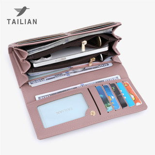 Ví dài bằng da PU cao cấp dành cho nữ Hộp đựng thẻ đa năng có khóa sức chứa lớn Ví đựng tiền xu