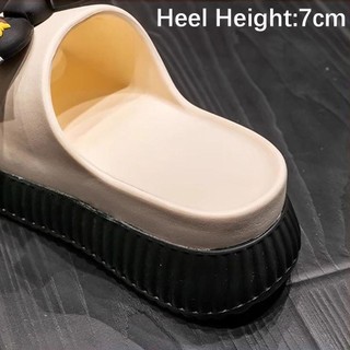 Giày Thang Máy BRIGHTF66, Đế Dày Giày Gót EVA Chunky, Dép Đi Biển Thời Trang Mùa Hè