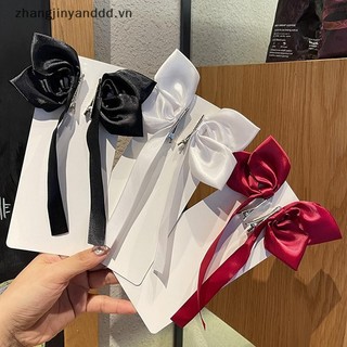 ♥Zb♥ 2 Chiếc Màu Đen Trắng Ruy Băng Kẹp Tóc Vintage Nơ Bên Kẹp Tóc Cô Gái Dễ Thương Barrettes Mũ Đội Đầu Thời Trang Phụ Kiện Tóc Dành Cho Nữ ^ d ^