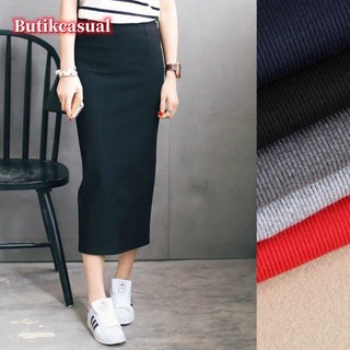 Váy trơn nữ váy cotton hở xẻ đáy váy mùa hè 2025