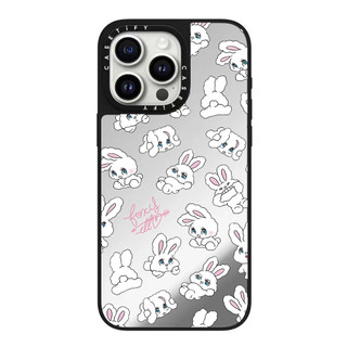 Full Màn Hình Gương Thỏ Vỏ Điện Thoại Cứng Cho iPhone 17 Pro Max 16 Plus 15 14 13 12 11 Ốp Lưng Bọc Hoàn Toàn Chống Sốc Phía Sau Vỏ Acrylic