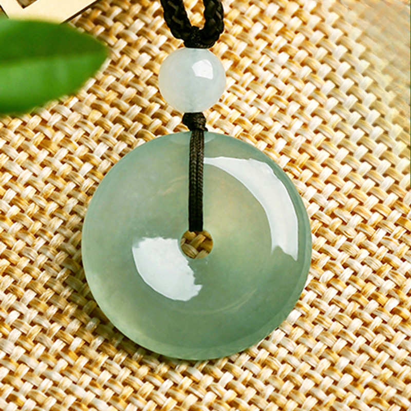 Phong Cách Mới Tự Nhiên Khóa An Toàn Mặt Dây Chuyền Băng Miến Điện Đơn Giản Phù Hợp Với Phong Cách Hàng Ngày