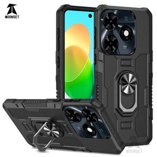 Dành Cho Tecno Spark 20 / 20c Ốp điện thoại PC Cứng Lưng Mềm TPU Edge Bảo Vệ Camera Giá Đỡ Nhẫn Chân Đế Chống Sốc Mỏng Bao