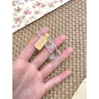 {Winter Coming Soon} Vòng tay bện dây trắng xanh phong cách Trung Quốc mới