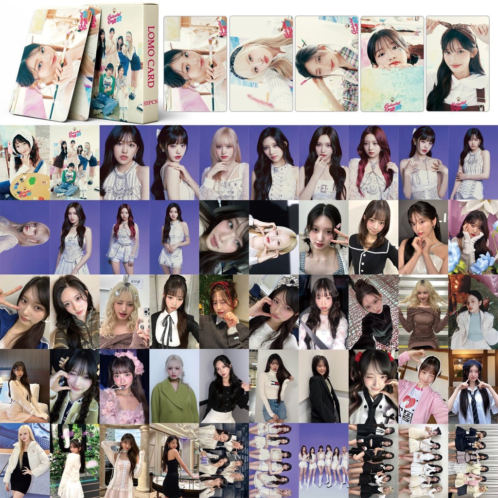 Linxx 55 Chiếc IVE Nhiều Màu Sắc Ngày Album Lomo Card Kpop Photocards Bưu Thiếp Series