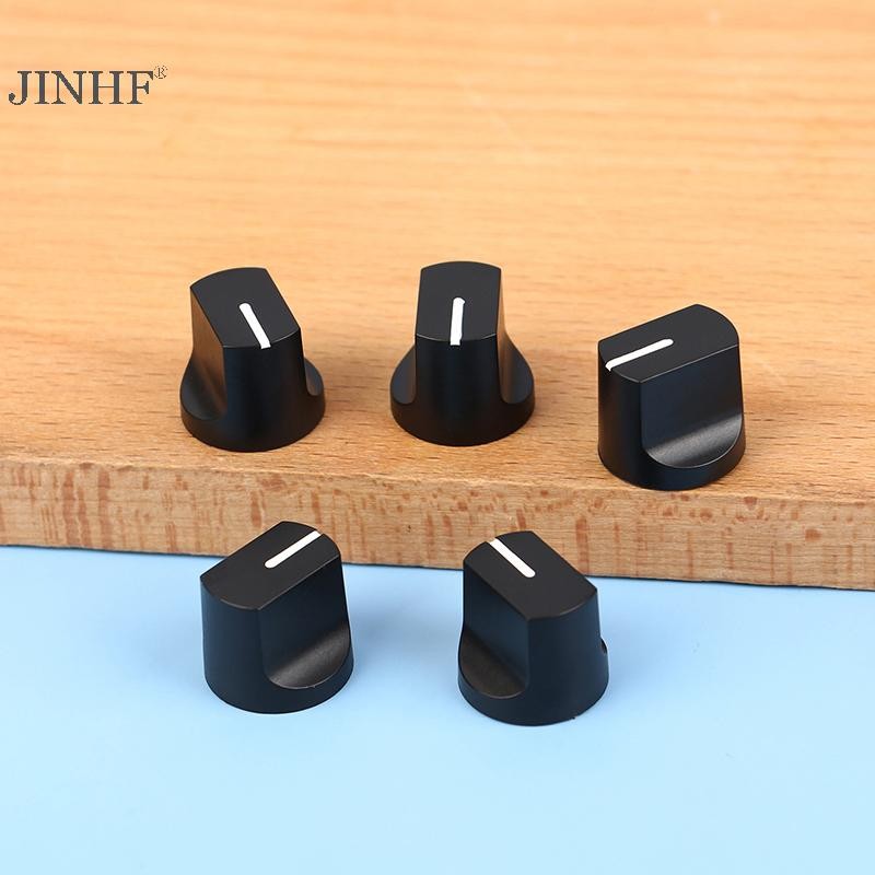 JINHF 5 Cái Mỏ Vịt Loại Núm 19 * 16mm Điện Áp Bakelite Núm Mã Hóa Ban Nhạc Trục Hoa Lỗ 6mm Núm HOT